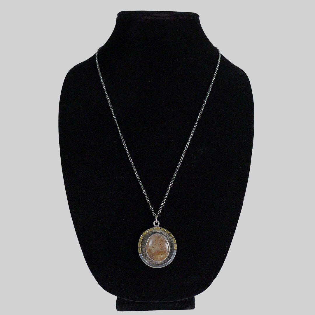 Gold Rutilated Quartz pendent